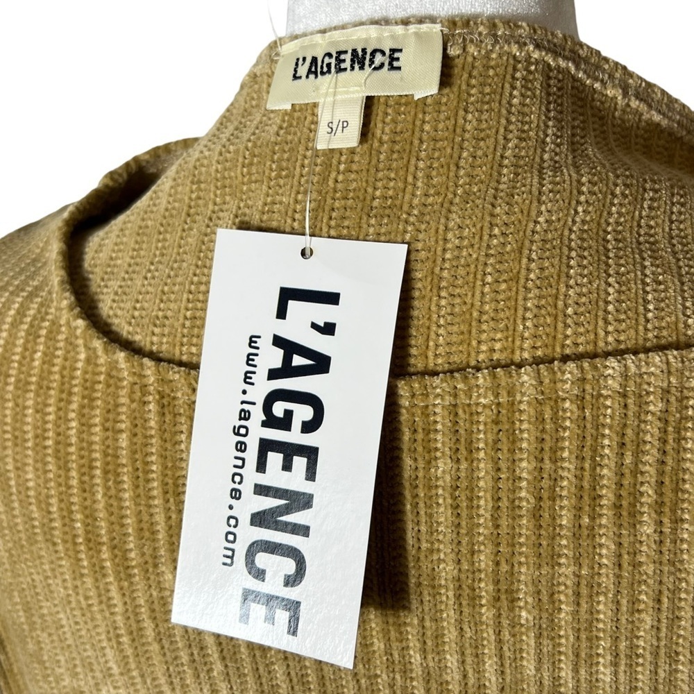 L'AGENCE Soft Knit Sweater, Gold Yellow, NWT, Small